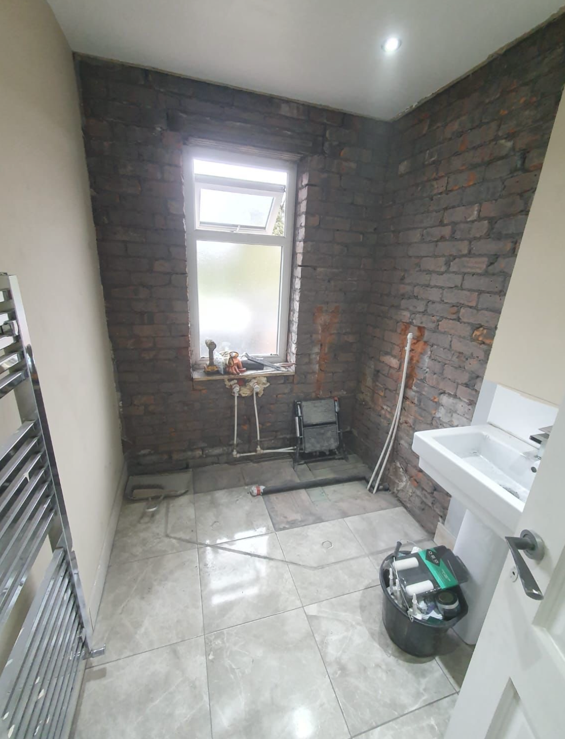 Bathroom during renovation photo 2