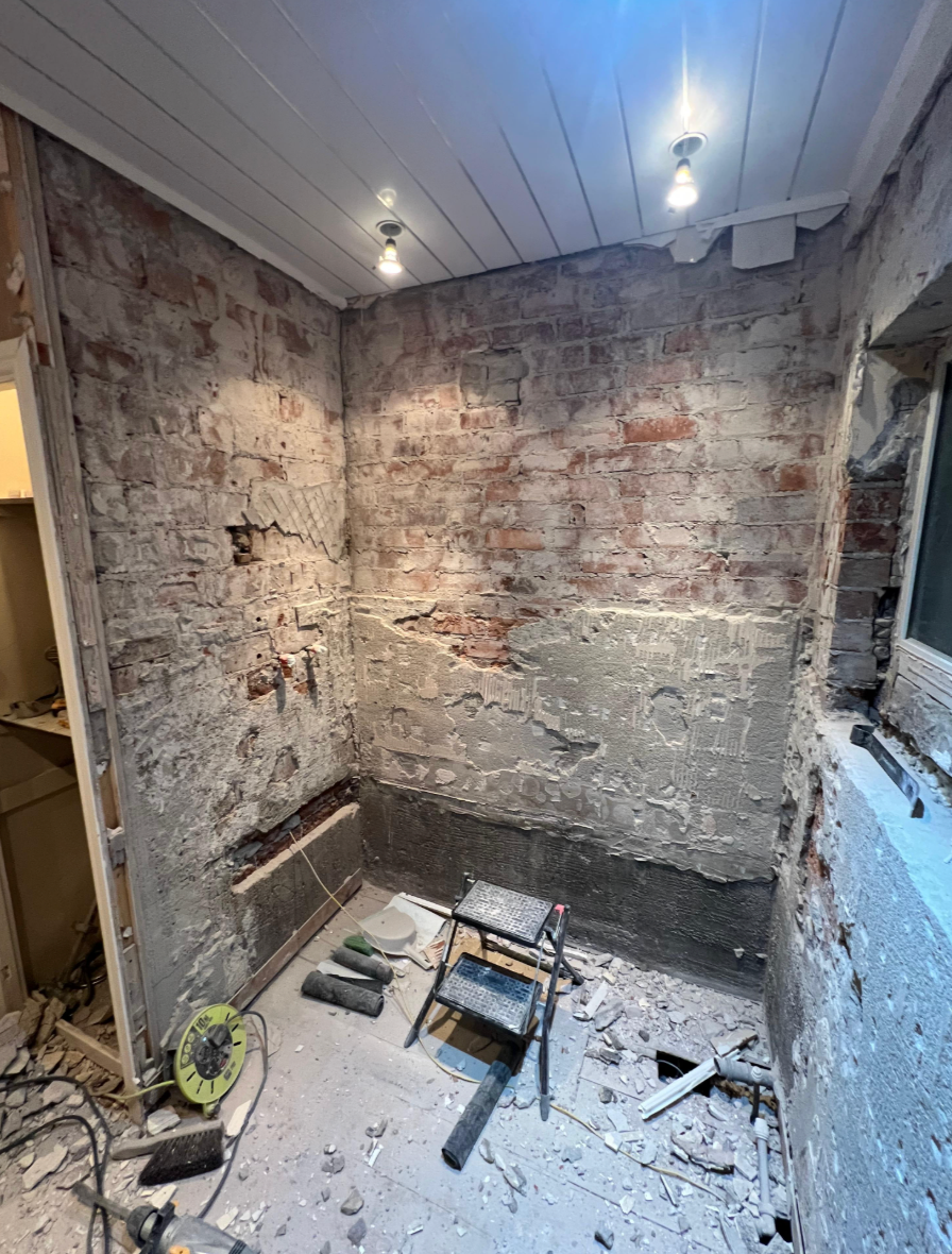 Bathroom during renovation photo 3