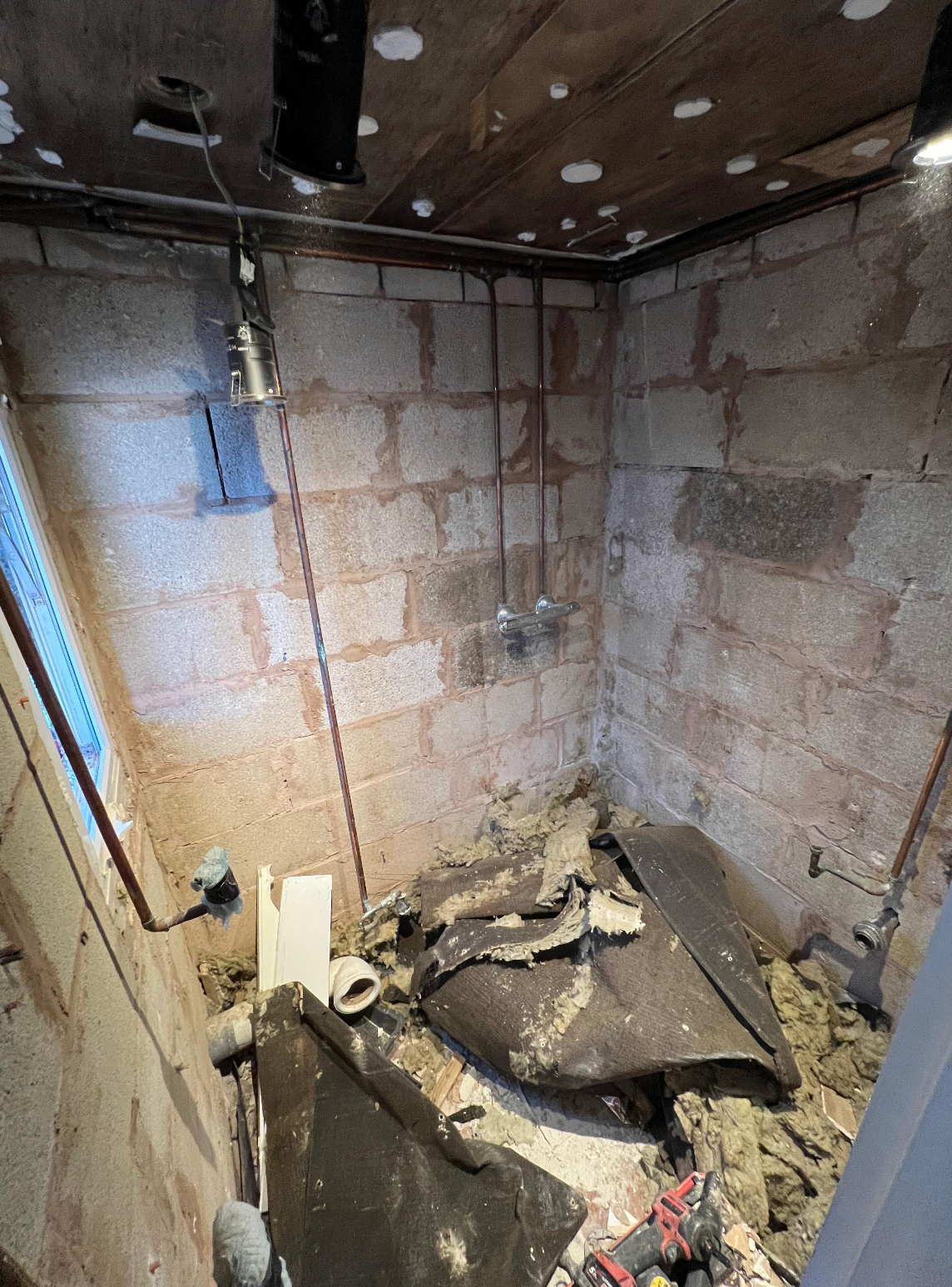 Bathroom during renovation photo 1