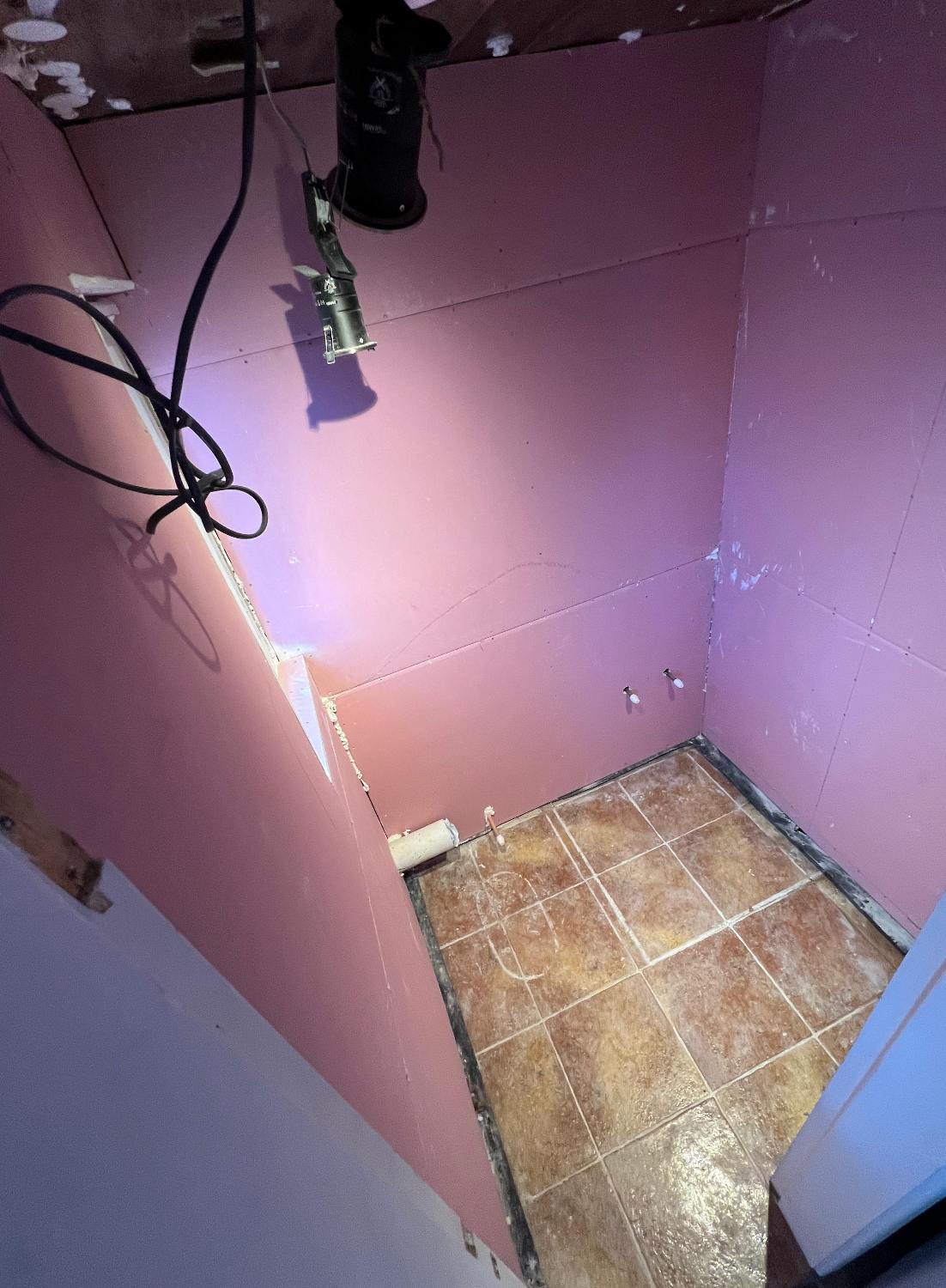 Bathroom during renovation photo 2