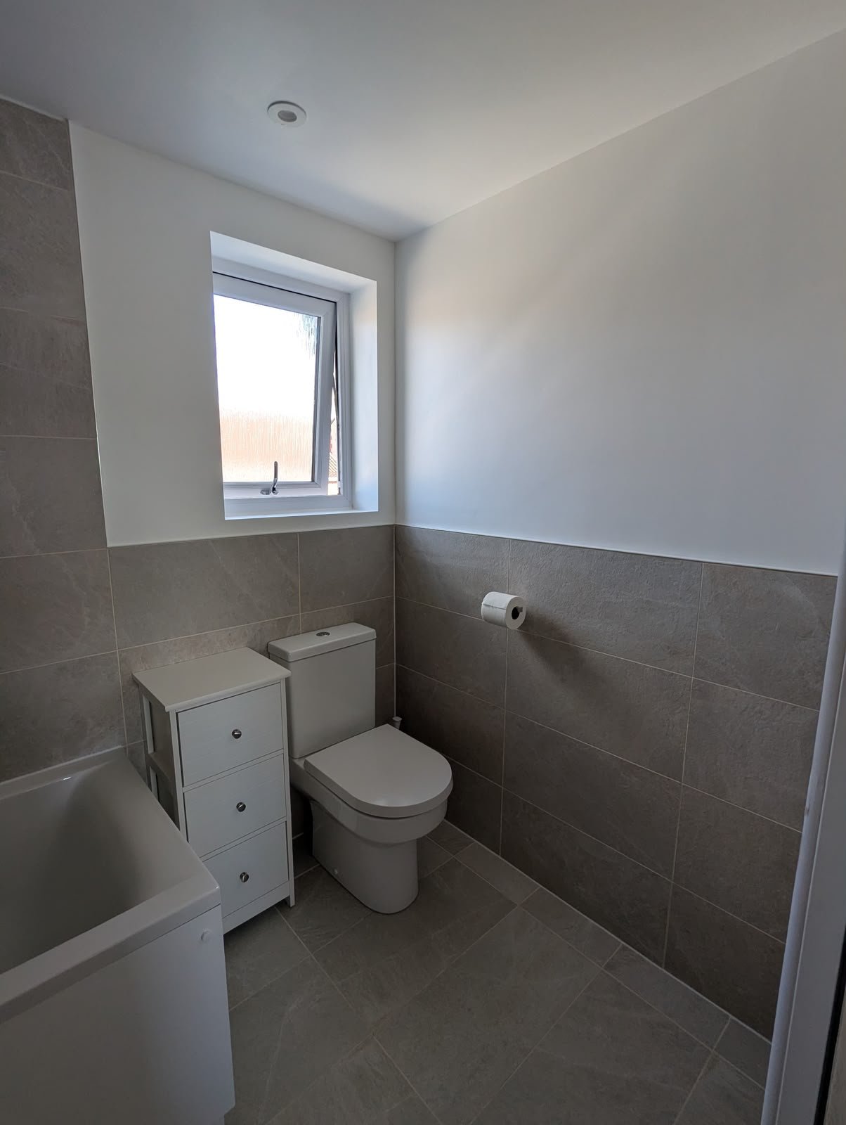 Newly installed walk-in shower in Burnley
